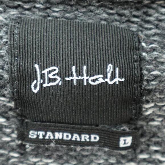 JB Holt Gray Half-Zip Cotton Men’s Sweater Size Large - Picture 12 of 14